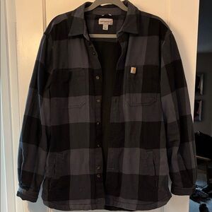 Carhartt Gray Plaid Shirt Jacket